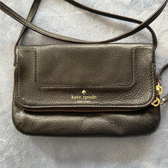 Kate Spade Black Leather Crossbody Bag - Picture 2 of 5